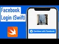 Facebook Login in App Swift 5 Xcode 11 - 2020