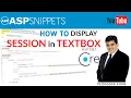 Display Session value in TextBox in ASP Net Core C