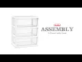 Sterilite Wide 3-Drawer Tower Assembly