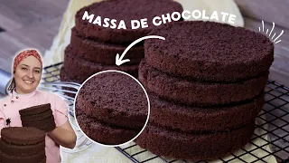 MASSA DE CHOCOLATE VERSÁTIL PARA BOLOS ATÉ 5KG | Rende muito