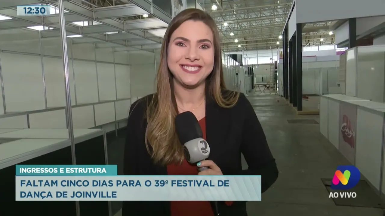 Ingressos e estrutura: faltam cinco dias para o 39º Festival de Dança de Joinville