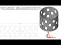 SolidWorks Sketch TUTORIAL LINEAR SKETCH PATTERN
