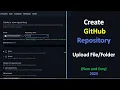 How to create Repository in GitHub and upload New and Easy Method
