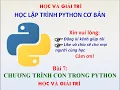 Lap trinh Python co ban Bai 7 Chuong trinh con trong Python Hoc Va Giai Tri