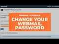 Webmail Tutorials - How to Change Your Password
