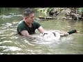 Catching Wild Ducks in a Forest Stream & Bringing It Back to the Home | A Soldier’s Mountains Life