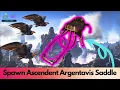 Ascendant and primitive Argentavis Saddle Spawn Command Ark Survival Ascended