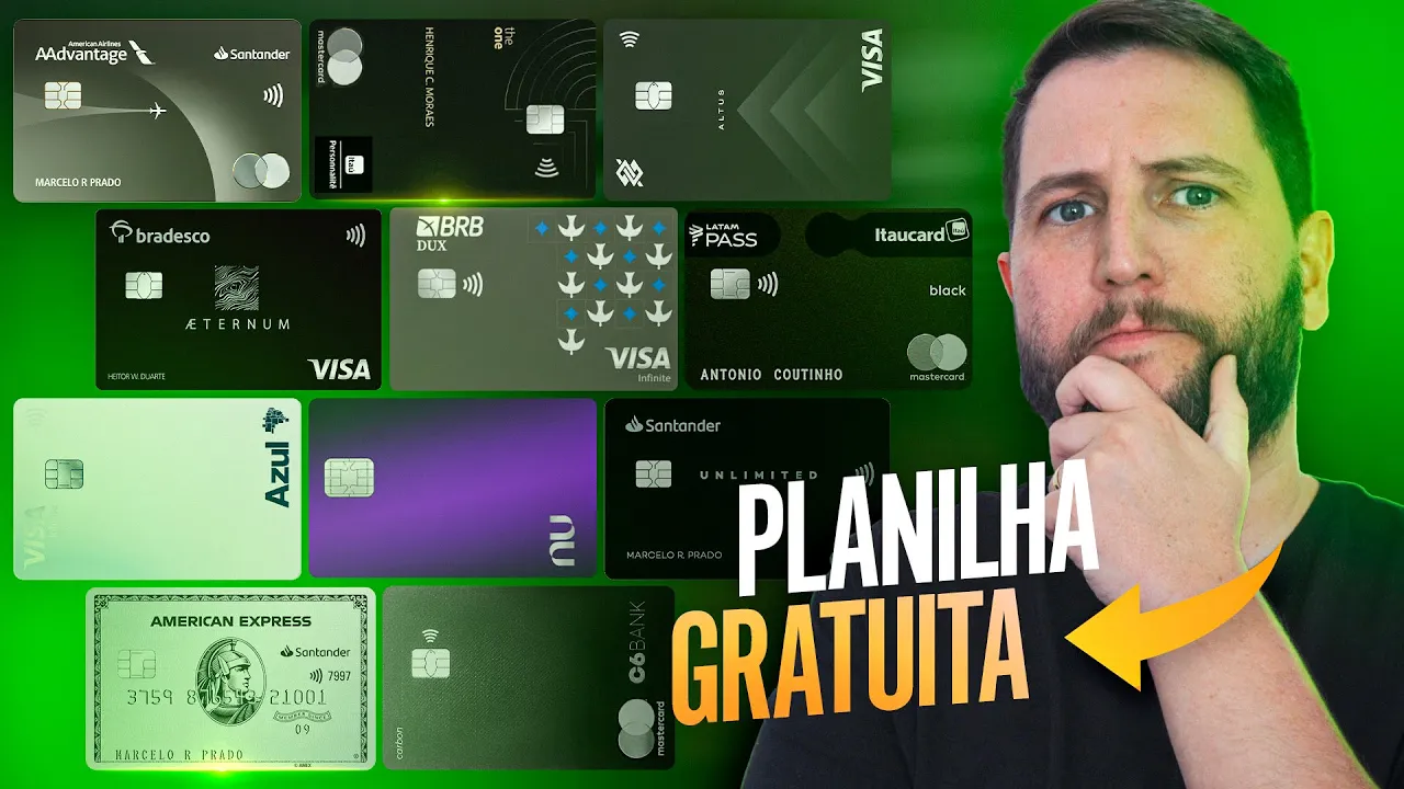 LISTA dos MELHORES cartões de crédito para MILHAS - Ranking do MELHOR para o PIOR