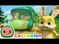 Download Lagu Wheels on the Bus ANIMAL EDITION! | Animal Time | CoComelon Nursery Rhymes \u0026 Kids Songs