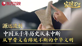 源远流长｜中国上下五千年历史文脉，从甲骨文看中华文明为何如此蓬勃绚烂、生机勃勃！#家国万里