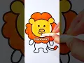 Coloring a Cute Lion Coloring Pages Art for Kids