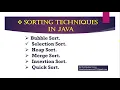 Program - Selection Sort in java by Prof Mohsin