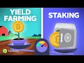 Is Yield Farming DIFFERENT from Staking Explained in 3 mins