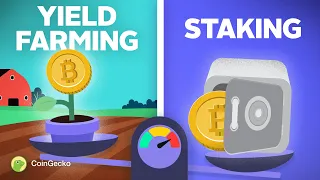 Is Yield Farming DIFFERENT from Staking Explained in 3 mins