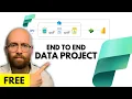 Azure Fabric End-To-End Data Engineering Project for Beginners FREE Account Real Time Tutorial
