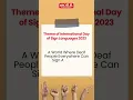 September 23rd International Day of Sign Languages Facts