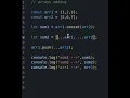 Three types of array adding in javascript