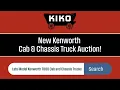 New Kenworth Cab Chassis Trucks At Auction KIKO Auctioneers AuctionTime