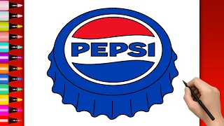 How to Draw Pepsi Logo - Easy Step by Step Drawing