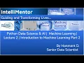 Python Data Science AI Machine Learning Lecture 2 Introduction to Machine Learning Part 2