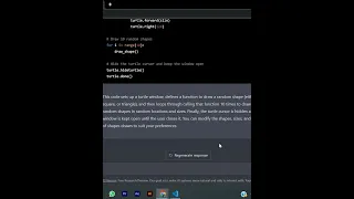 Drawing a Random Picture In Python With ChatGPT PYTHON TURTLE