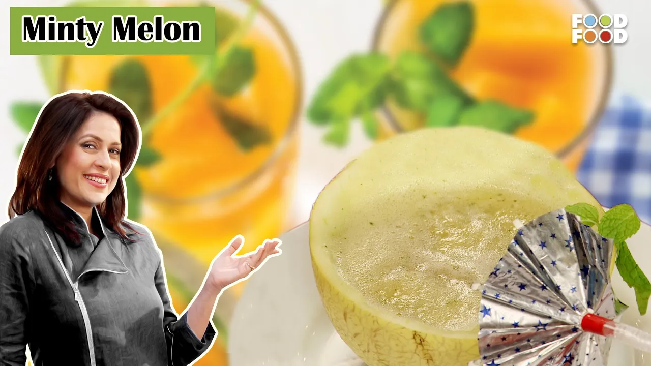   :              Refreshing Minty Melon Juice