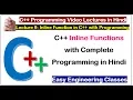 C Tutorial for Beginners Inline Functions with Complete Programming in Hindi