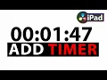 How To Add TIMER DaVinci Resolve iPad