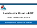 SAS Tip Concatenating Strings in SAS9
