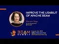 Beam Summit 2021 - Improve the usability of Apache Beam