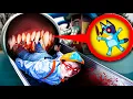 Download Lagu SLIDE EATER eat BLIPPI and BLUEY - MONSTER SLIDE EATER in real life