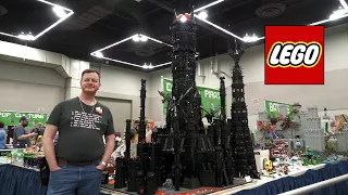 Huge LEGO The Two Towers from The Lord of the Rings
