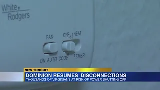 Dominion Energy encourages customers to get on payment plans power cut-offs resume today