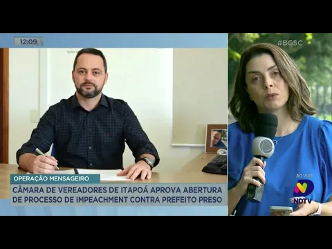 Mensageiro: Câmara de Itapoá aprova abertura de processo de impeachment contra prefeito preso