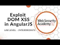 Lab Exploit DOM XSS in AngularJS expression with angle brackets and double quotes HTML-encoded