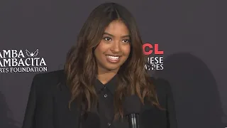 Natalia Bryant Calls Kobe Bryant P of Girl Dads During Hand and Footprint Unveiling