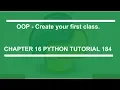 OOP Create Your First Class Python tutorial 184