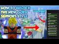 AOPG HOW TO UNLOCK THE NEW GOKU SUPPORT STYLE IN AOPG A One Piece Game Roblox