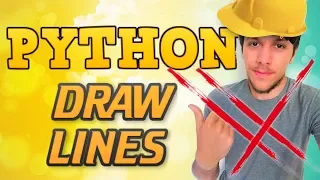 Python tutorial 2019 DRAW LINES OPENGL