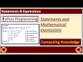 Arithmetic expression in python Sum and average marks in python Operators hierarchy