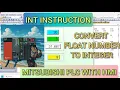 GX Works2 INT Integer instruction mitsubishi PLC With HMI Simulation Convert Float to Integer