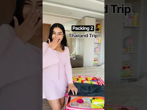 Packing for Thailand Trip 2 😱 #crafteraditi #shorts #thailand #packingbag #aditiagrawal #travel