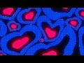 Warped Pink and Blue Y2k Neon LED Lights Heart Background 1 Hour Looped