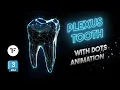 Plexus Tooth wit Dots Animation 3d max tutorial Tyflow