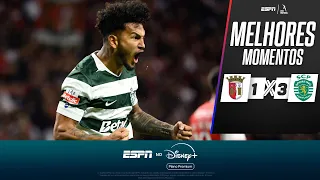 LUÍS SUÁREZ CRAVA, SPORTING VENCE E VIRA VICE-LÍDER APÓS BATER O BRAGA FORA | MELHORES MOMENTOS