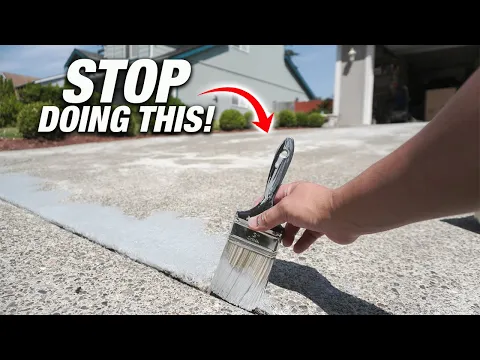 Download MP3 How To Paint And Seal Your Concrete Driveway Like NEW! Pro DIY