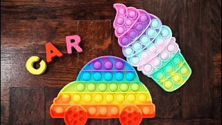 Make and Play Ice Cream Car Pop it vs Alphabet
