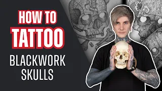 How to Tattoo Blackwork Skulls With Simon Mora Tattoo Tutorial