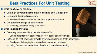 L16 10 Best Practices For Unit Testing