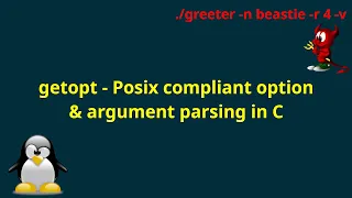 getopt - Posix compliant option argument parsing in C
